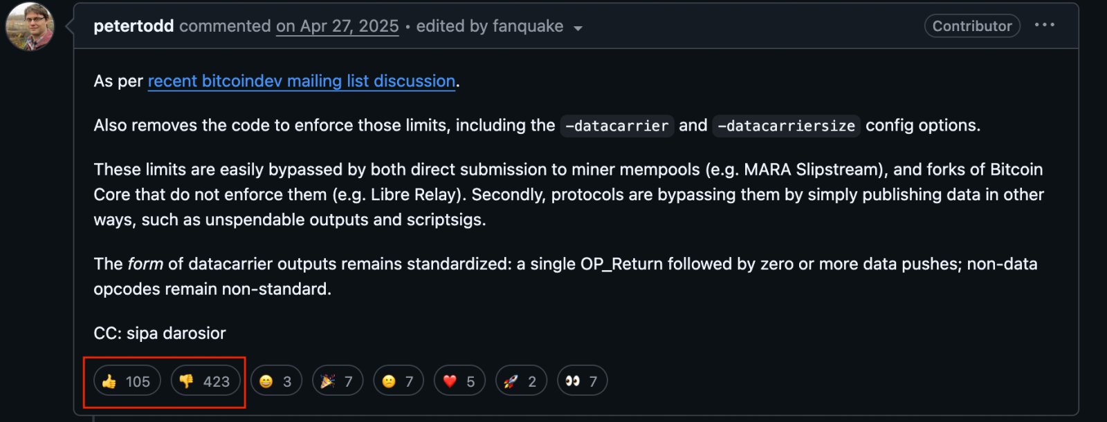 Bitcoin Core, Decentralization, Spam, Nodes