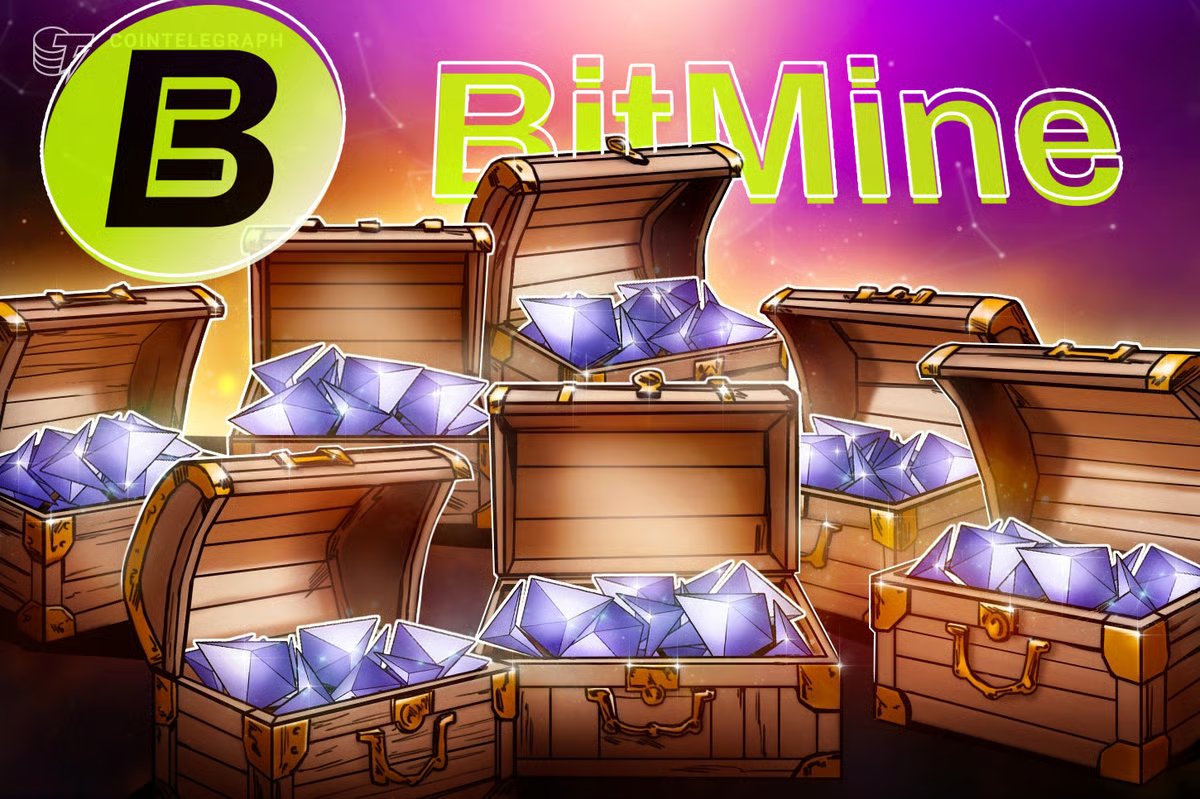 BitMine's Total Staked ETH Holdings Surpass 1 Million